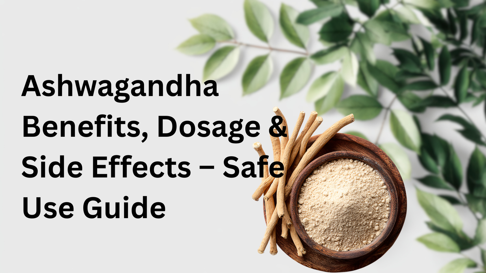 Ashwagandha Benefits, Dosage & Side Effects – Safe Use Guide