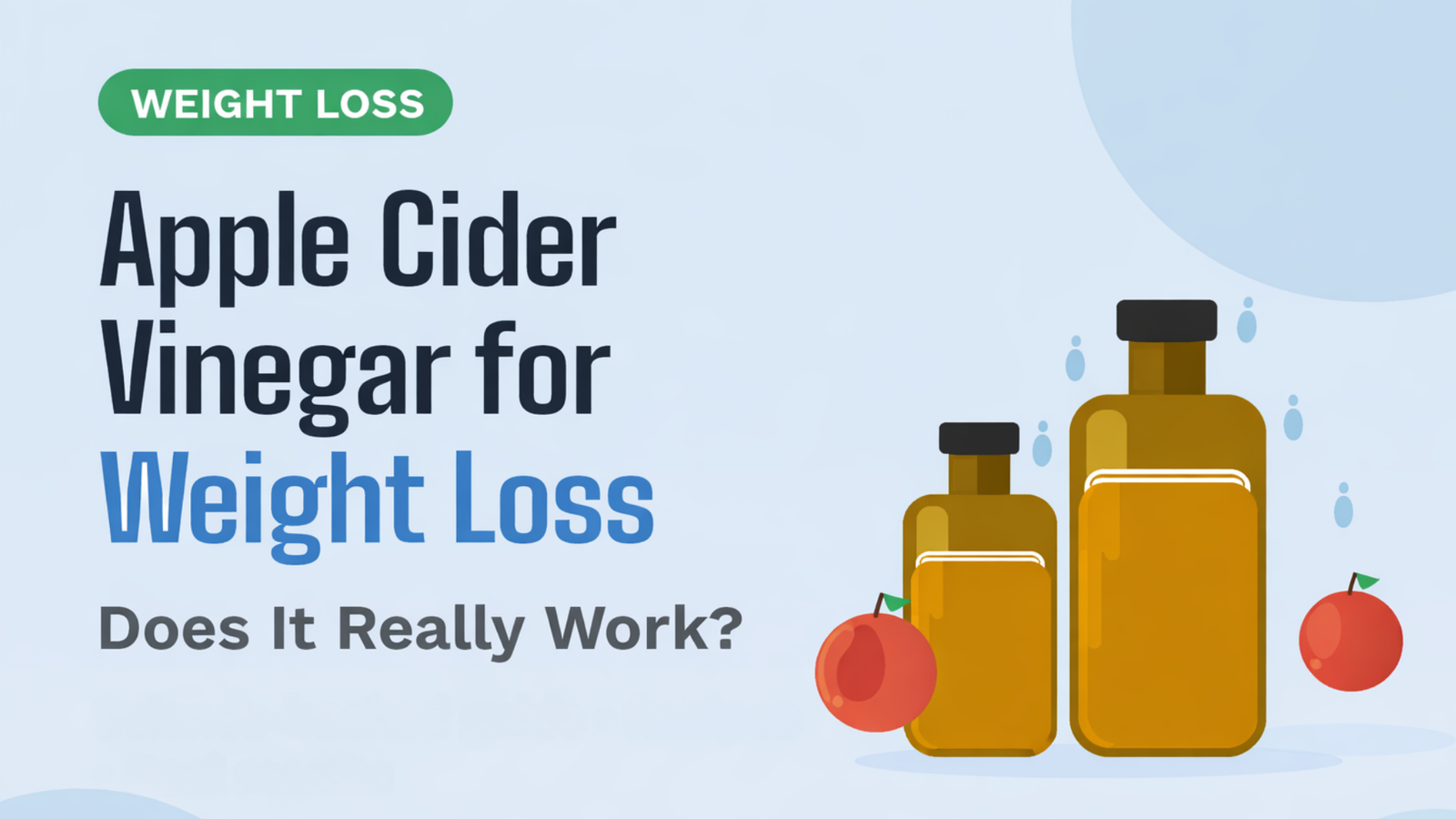 apple cider vinegar for weight loss