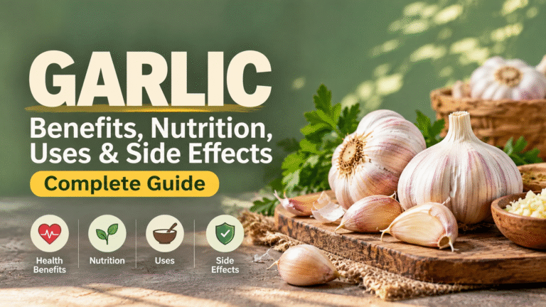Garlic benefits, nutrition, uses and side effects