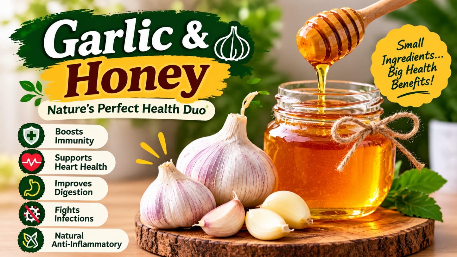 Garlic and Honey benefits and risks